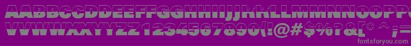 Grotic3 Font – Gray Fonts on Purple Background