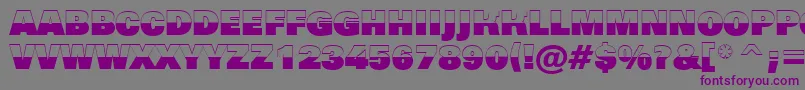 Grotic3 Font – Purple Fonts on Gray Background