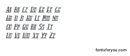 Überblick über die Schriftart Spankys Bungalow Italico