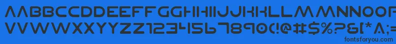 Planetnsv2 Font – Black Fonts on Blue Background