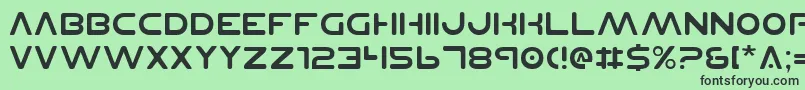 Planetnsv2 Font – Black Fonts on Green Background