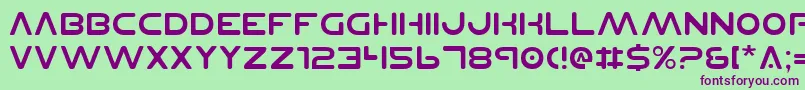 Planetnsv2 Font – Purple Fonts on Green Background