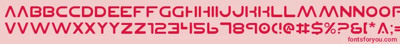 Planetnsv2 Font – Red Fonts on Pink Background