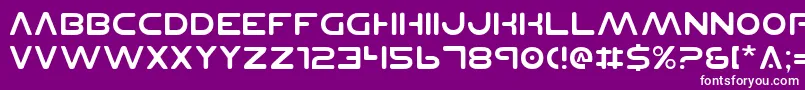 Planetnsv2 Font – White Fonts on Purple Background