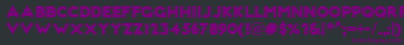 Weitere Informationen zur Notmarykatenf-Schriftart Notmarykatenf-Schriftart – Violette Schriften auf schwarzem Hintergrund