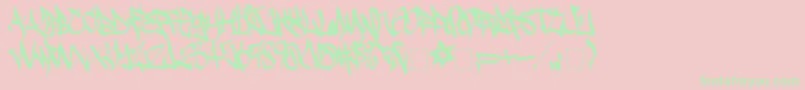 SadocWild Font – Green Fonts on Pink Background