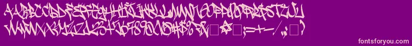 SadocWild Font – Pink Fonts on Purple Background