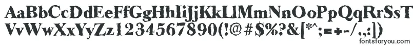 Czcionka BaskeroldrandomHeavyRegular – pogrubione fonty
