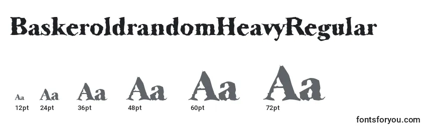 Größen der Schriftart BaskeroldrandomHeavyRegular