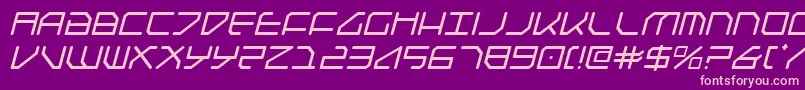Federapolisi Font – Pink Fonts on Purple Background