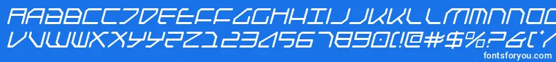 Federapolisi Font – White Fonts on Blue Background