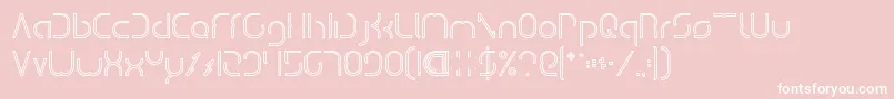 DismechaHollow Font – White Fonts on Pink Background