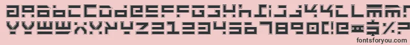 RocketTypePro Font – Black Fonts on Pink Background