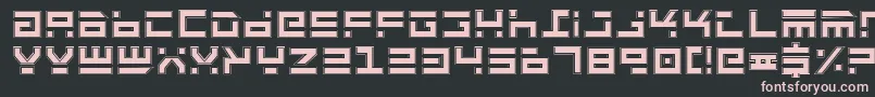 RocketTypePro Font – Pink Fonts on Black Background