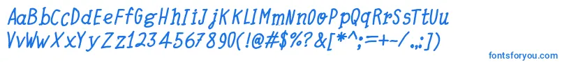 QuickWritingBoldItalic Font – Blue Fonts