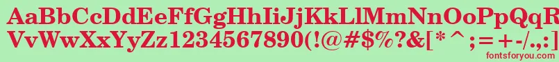 CenturySchoolbookBoldWin95bt Font – Red Fonts on Green Background