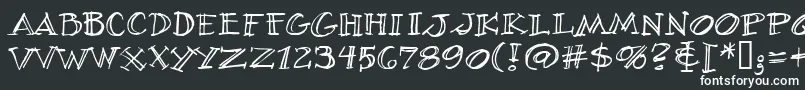 Шрифт Villibrg – белые шрифты