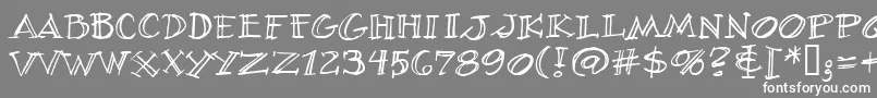 フォントVillibrg – 灰色の背景に白い文字