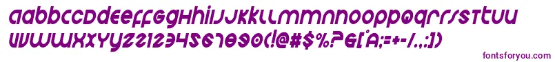 Echostationcondital Font – Purple Fonts on White Background