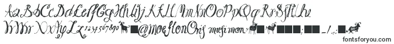 Moeflon01-fontti – Kiehtovat fontit