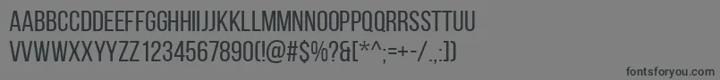 BebasNeueRegular Font – Black Fonts on Gray Background