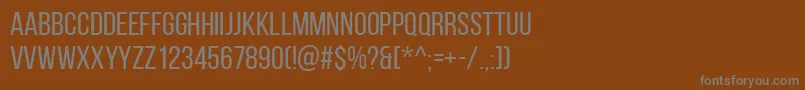 Weitere Informationen zur BebasNeueRegular-Schriftart BebasNeueRegular-Schriftart – Graue Schriften auf braunem Hintergrund