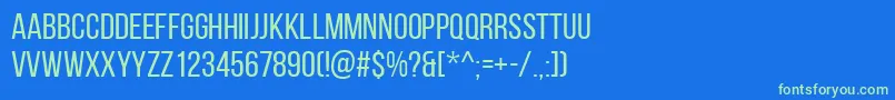 Подробнее о шрифте BebasNeueRegular Шрифт BebasNeueRegular – зелёные шрифты на синем фоне
