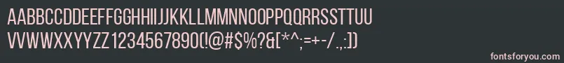 Шрифт BebasNeueRegular – розовые шрифты на чёрном фоне
