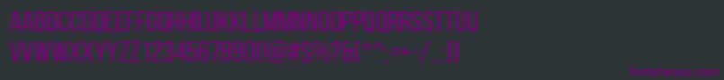 BebasNeueRegular Font – Purple Fonts on Black Background