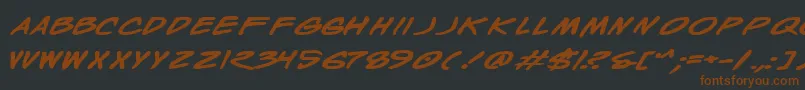 Wyldbe Font – Brown Fonts on Black Background