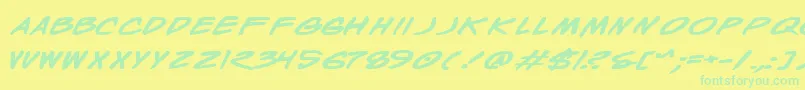 Wyldbe Font – Green Fonts on Yellow Background