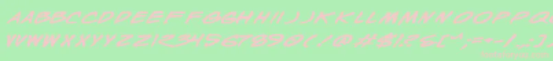 Шрифт Wyldbe – розовые шрифты на зелёном фоне