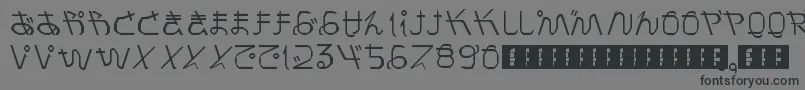 Шрифт PrayForJapan – чёрные шрифты на сером фоне