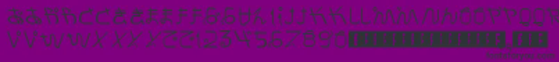 PrayForJapan Font – Black Fonts on Purple Background