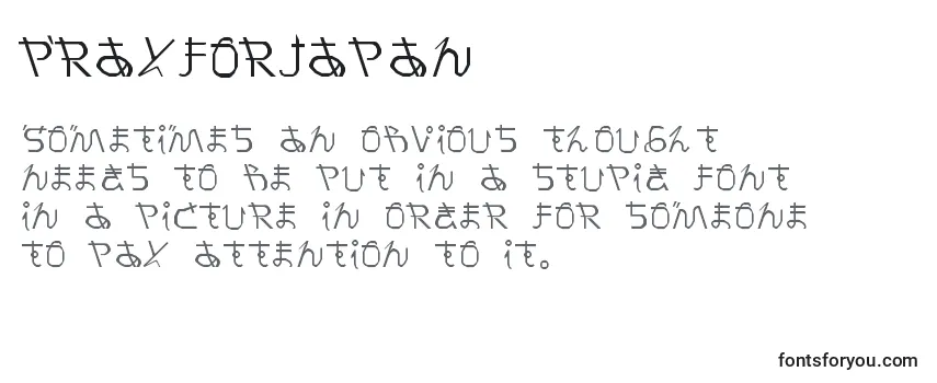 Przegląd czcionki PrayForJapan (97319)