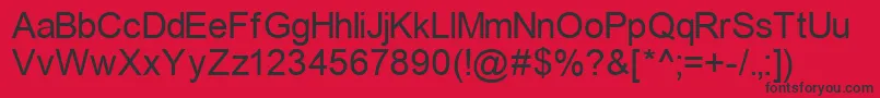 ErArialKoi8 Font – Black Fonts on Red Background