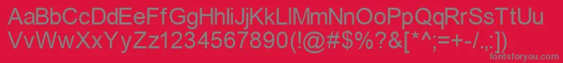 ErArialKoi8 Font – Gray Fonts on Red Background
