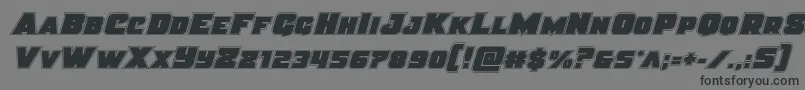 Justiceacad Font – Black Fonts on Gray Background