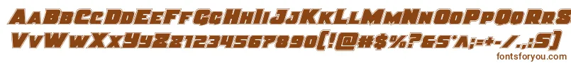 Justiceacad Font – Brown Fonts on White Background