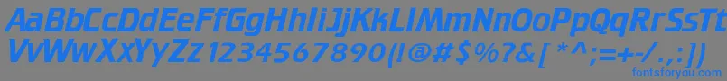 Criffee Font – Blue Fonts on Gray Background
