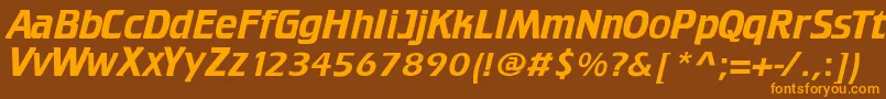 Criffee Font – Orange Fonts on Brown Background