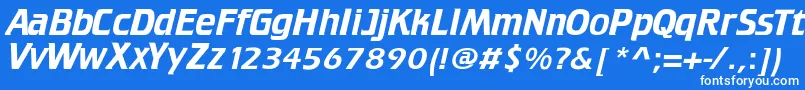 フォントCriffee – 青い背景に白い文字