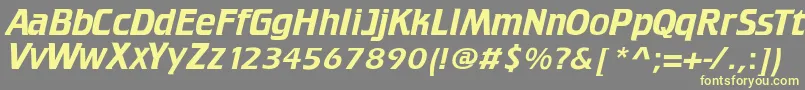 Criffee Font – Yellow Fonts on Gray Background
