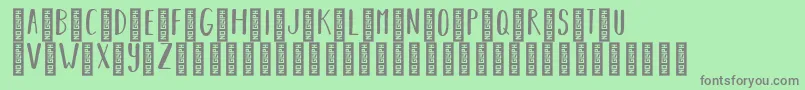 BearhugsbyratticsassinRegular Font – Gray Fonts on Green Background