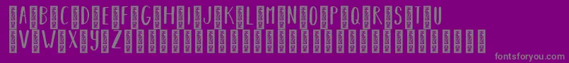 BearhugsbyratticsassinRegular Font – Gray Fonts on Purple Background