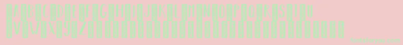 BearhugsbyratticsassinRegular Font – Green Fonts on Pink Background