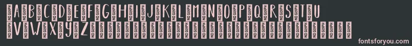 BearhugsbyratticsassinRegular Font – Pink Fonts on Black Background