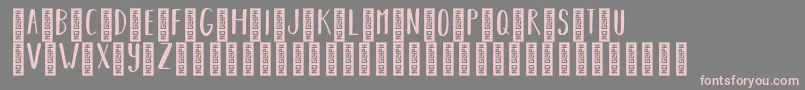 BearhugsbyratticsassinRegular Font – Pink Fonts on Gray Background