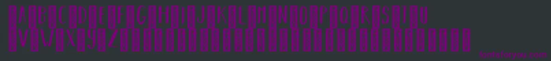 BearhugsbyratticsassinRegular Font – Purple Fonts on Black Background