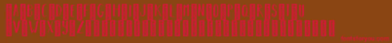 BearhugsbyratticsassinRegular Font – Red Fonts on Brown Background